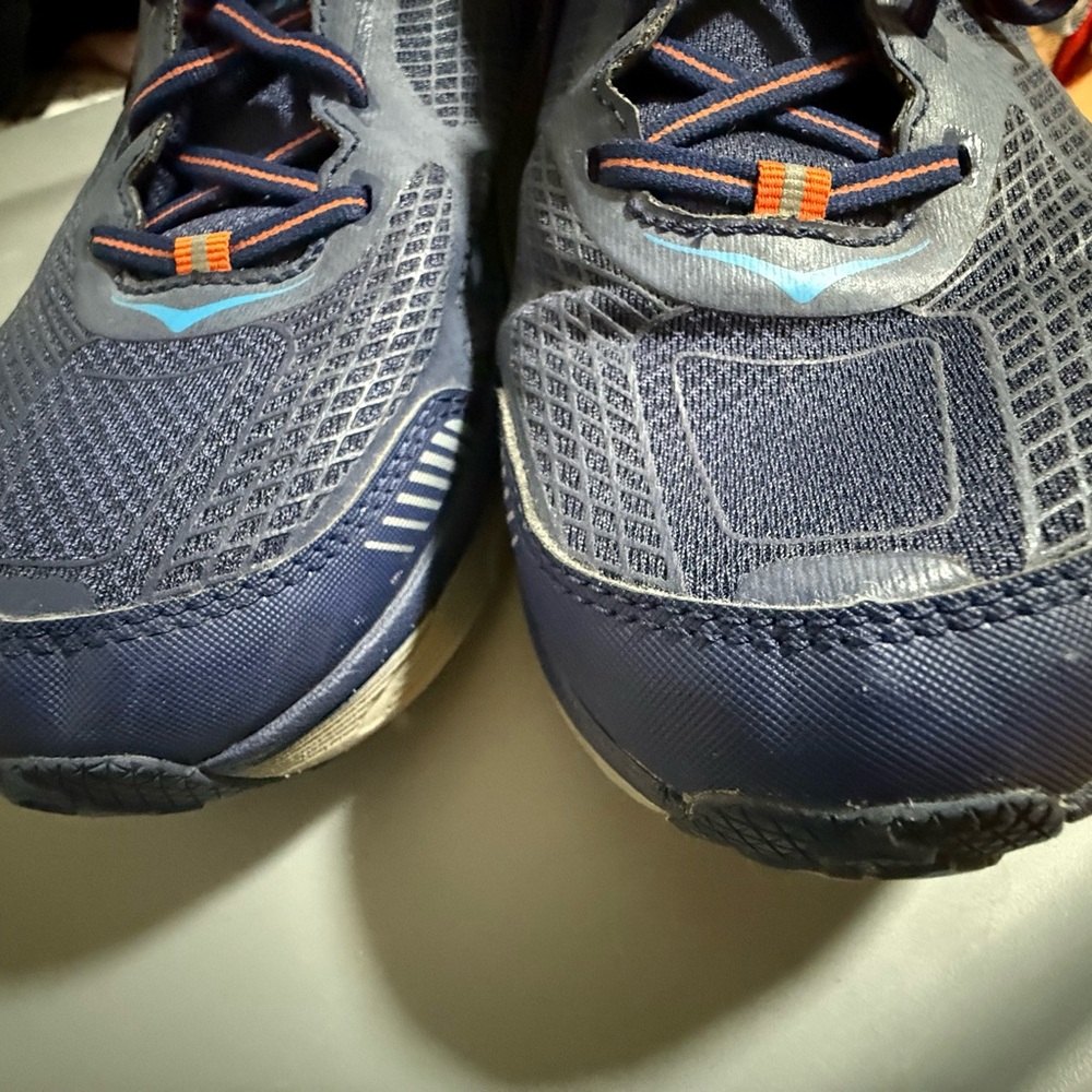 Hoka Men's Dark Blue and Gray Athletic Shoes - Picture 7 of 8